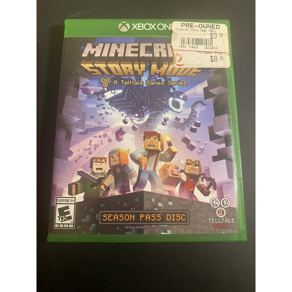 Minecraft: Story Mode -- Season Pass Disc (Microsoft Xbox One, 2015)